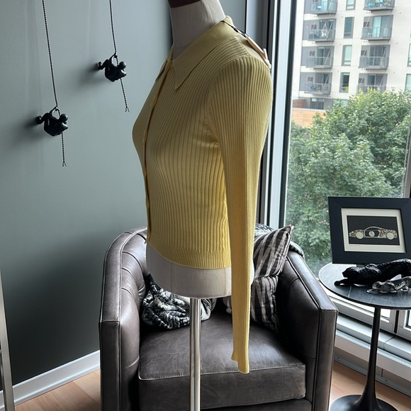 New Sandro Olympe Collared Cardigan Sweater Size 1 (Small) - Picture 5 of 6